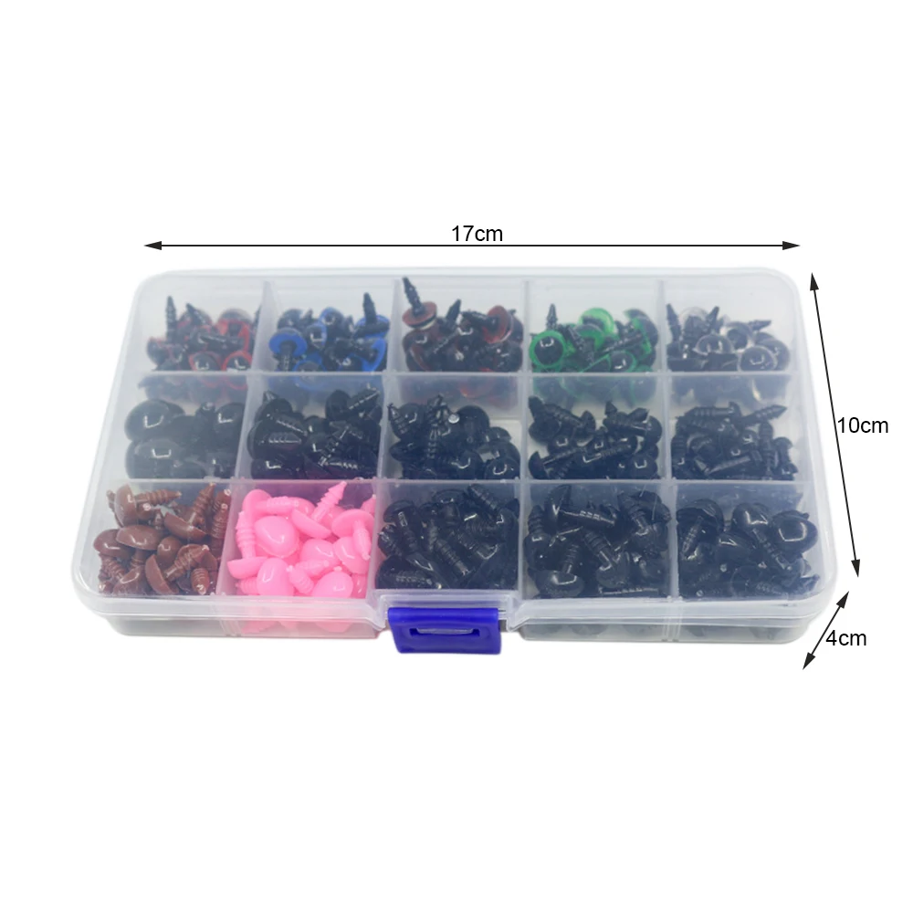 

570pcs Toy Accessories Handmade Toys Plastic Screw Noses Eyes Animal Dolls DIY Craft Safety Materials Kit for Chidren Kids