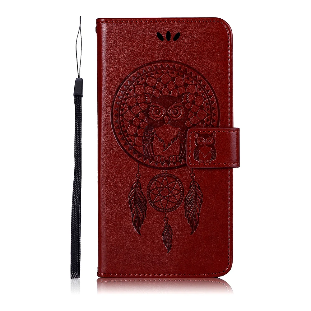 Сова Pattern чехол для SONY Xperia 1 10 плюс L3 L2 L1 XA XA1 XA2 ультра XZ3 XZ2 XZ1 компактный XZ2 Премиум кожаный чехол бумажник чехол