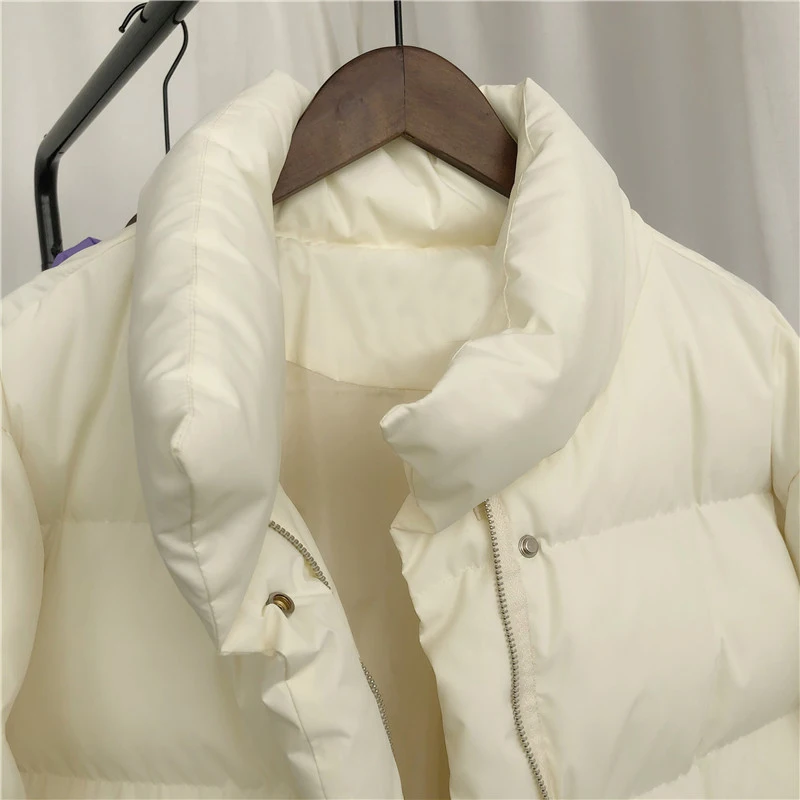 

2021 Women Winter Coat Long Sleeve Stand Collar Women Short Winter Warm Jacket Coat Casaco Feminino Cotton Coat