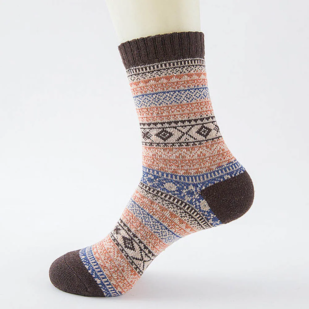 5 пар женские теплые Дышащие трикотажные чулки SAGACE с принтом|Чулки| |