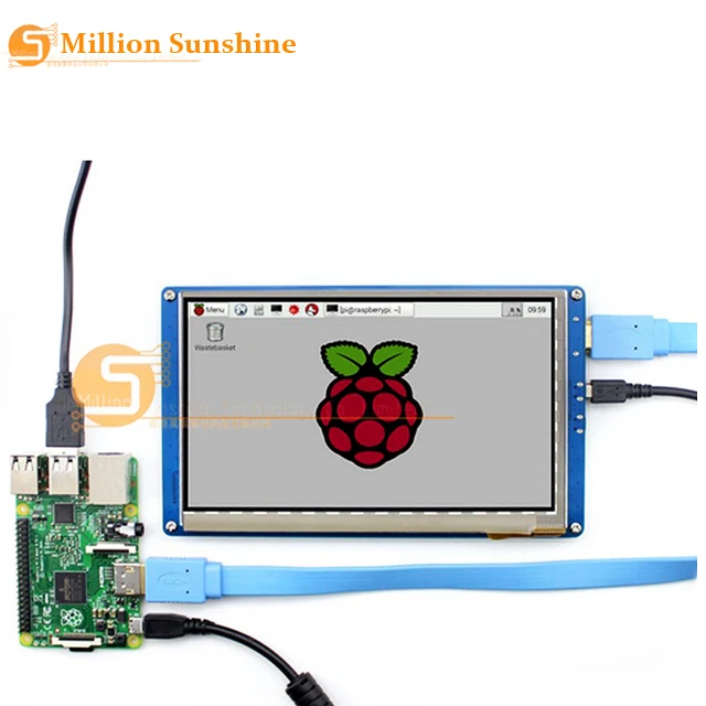 

7-дюймовый ЖК-дисплей Raspberry pi 2/3 с сенсорным экраном 7 дюймов HDMI LCD (B), поддерживает различные системы