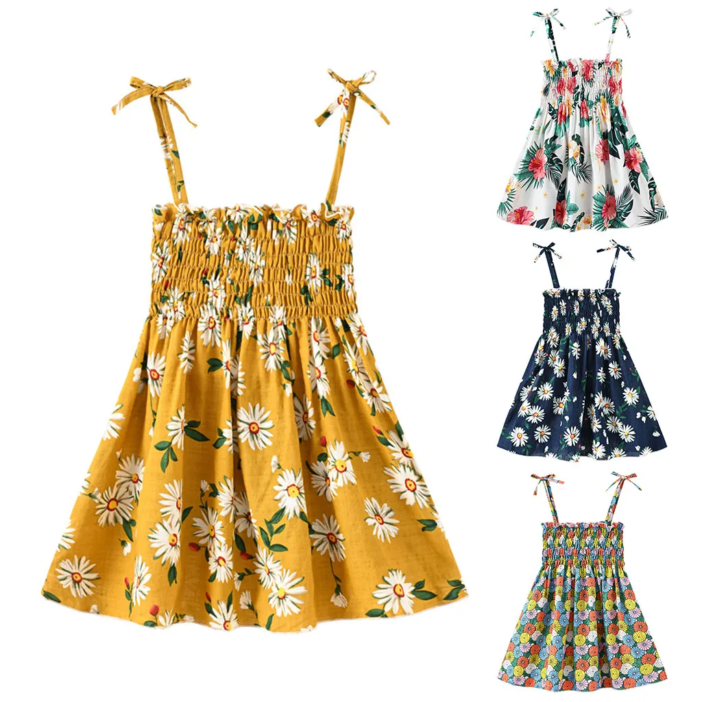 Цельный купальный костюм для девочек с цветочным принтом и оборками A327