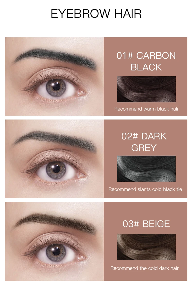 Двухголовая Супер тонкая кисть для бровей карандаш стойкий водонепроницаемый