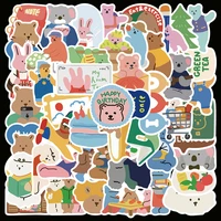 103050pcs cartoon bear diy kids gift graffiti luggage laptop aipai mobile phone toys waterproof cute stickers wholesale