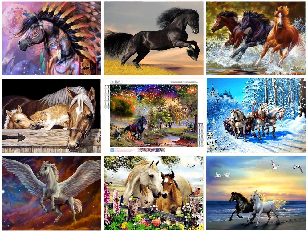 5D 100% Алмазная картина мультяшная вышивка животная мозаика Рождественский