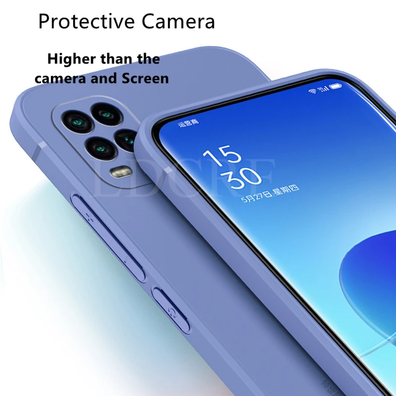 For Xiaomi Mi 10 Lite 11 Lite 5G NE Case Liquid Rubber Silicone Case For Redmi Note 11S 10C 11 Pro Plus Cover for Xiaomi 12 Pro