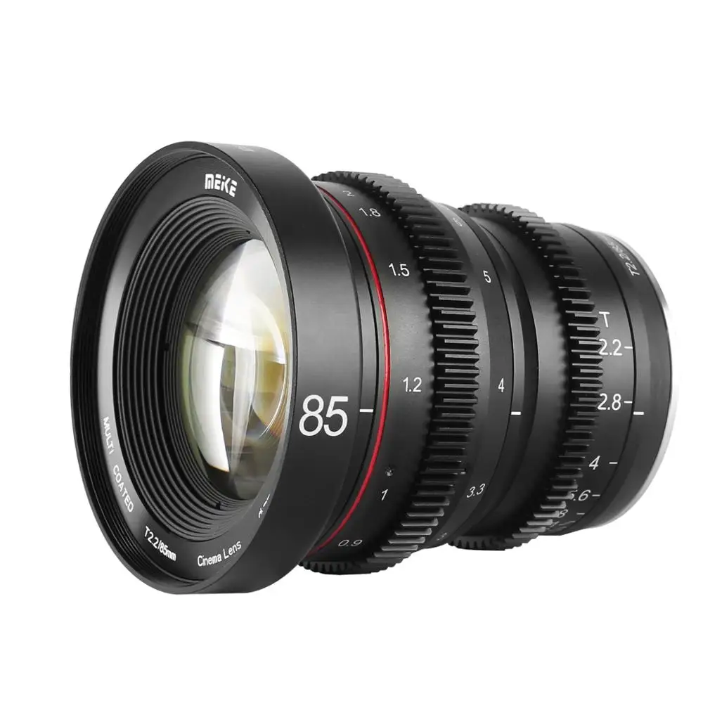 Meike 85 мм T2.2 Большая диафрагма ручной фокус Prime 4K Cine Lens для Olympus Panasonic M43/для X-Mount/для