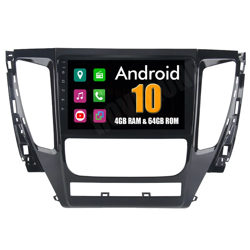 Автомобильный мультимедийный плеер Android 10 для Mitsubishi Pajero Sport 2017 сенсорный экран 2