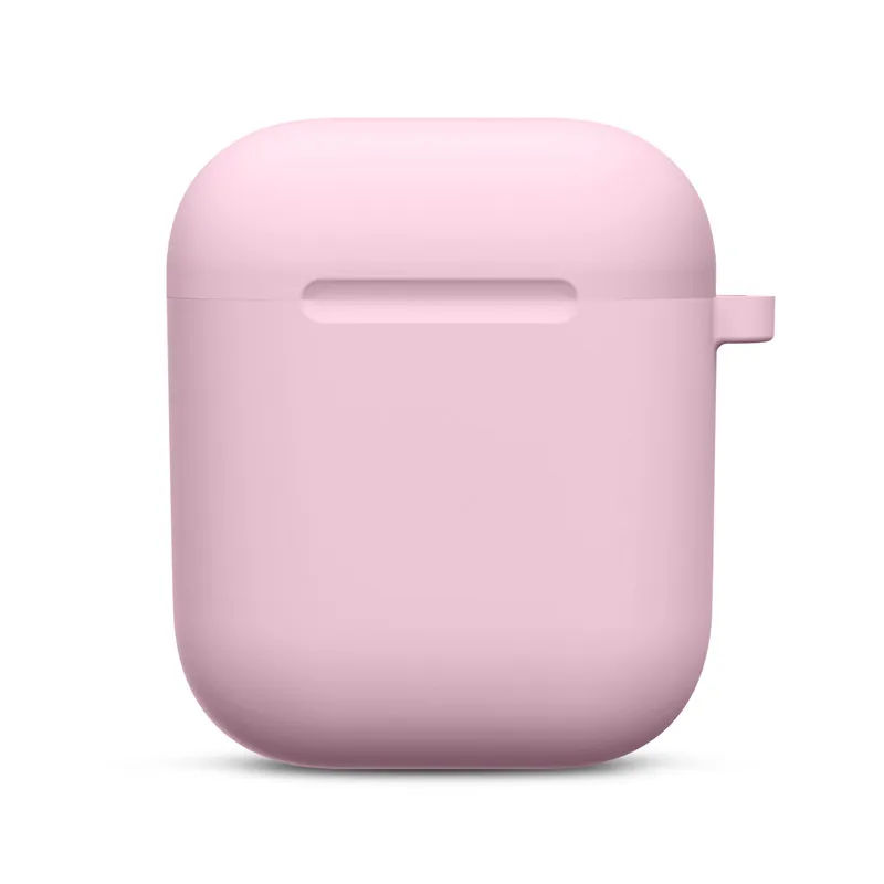 Мини Мягкий силиконовый чехол для Apple Airpods противоударный чехол для Apple гарнитура для Airpods чехол s ультра тонкий Air Pods защитный чехол - Цвет: Pink