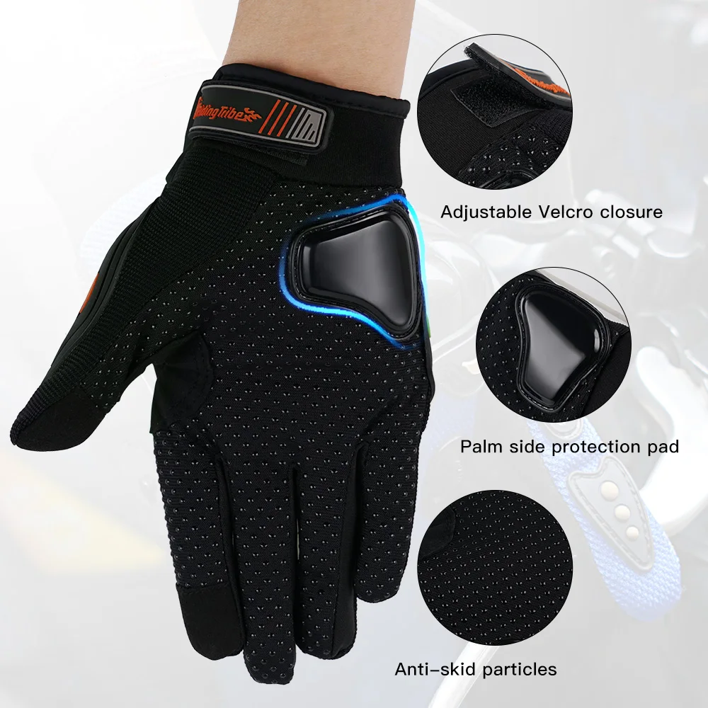 Мотоциклетные Перчатки с защитой от ветра дышащие летние перчатки для сенсорных