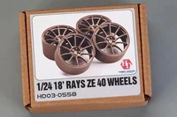 hobby design 124 18 rays ze 40 wheels for jdm series resinmetal wheels hd03 0558 model car modifications hand made model