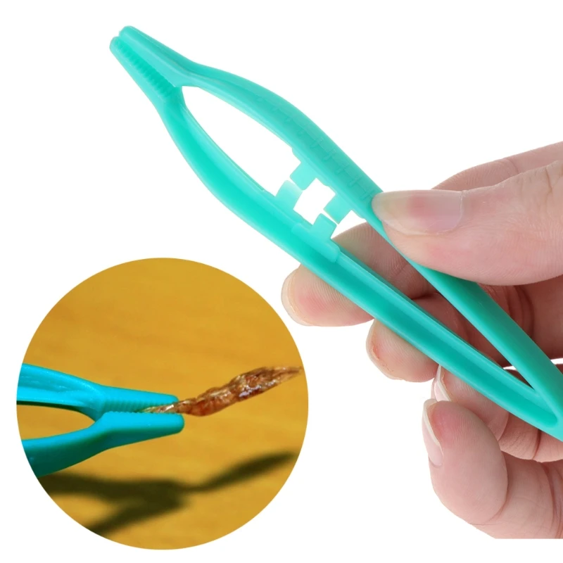 New Reptile Feeding Tweezers Clamp Pliers Plastic Feeder Clip Non Slip Terrarium | Инструменты