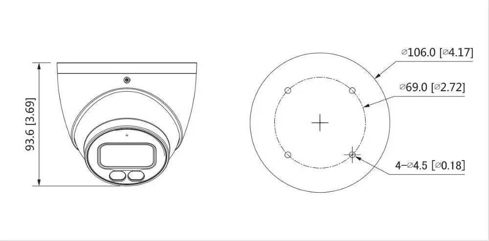 Dahua HAC-HDW1239T-LED HAC-HDW1239T-A-LED 2 м полноцветная камера Starlight HDCVI | Безопасность и защита