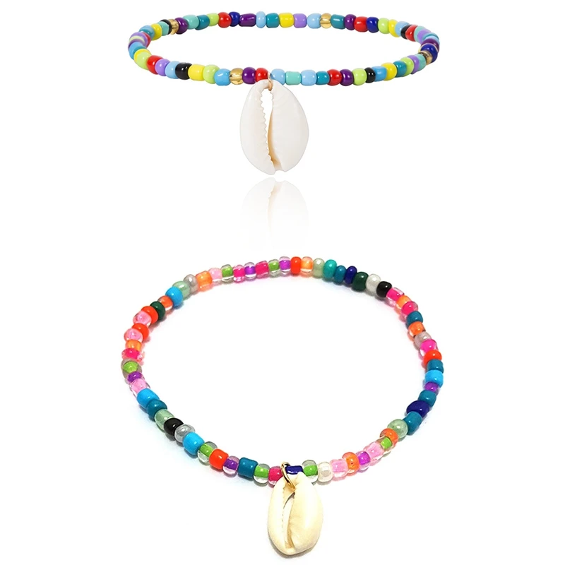 Модные богемные цветные бусы гребешок ракушка браслеты для женщин лето океан