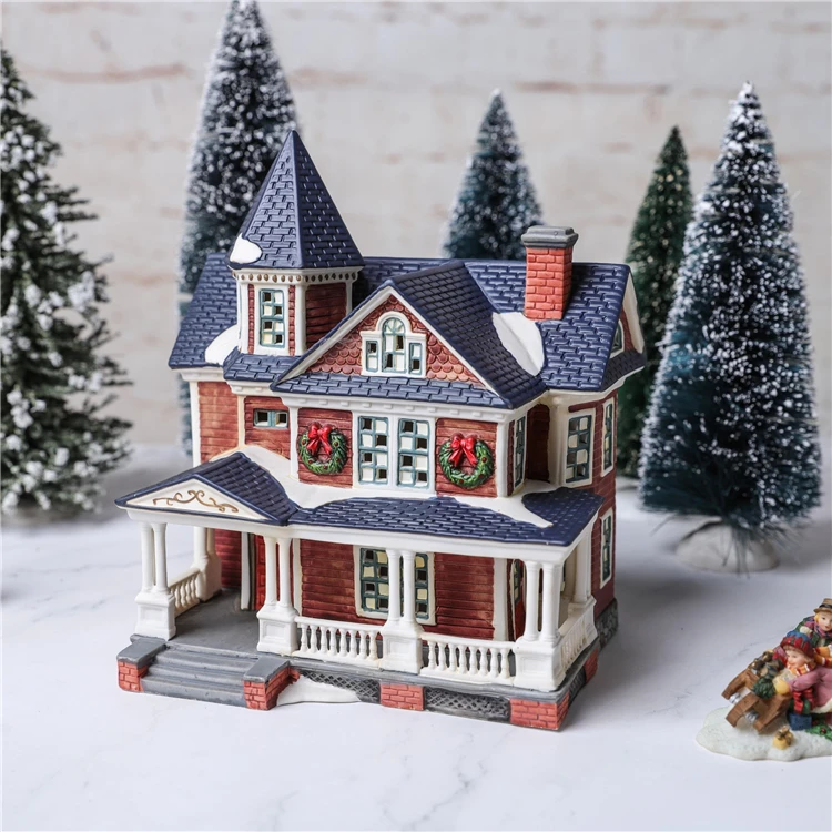 Рождественские фарфоровые украшения в викторианском стиле семейства