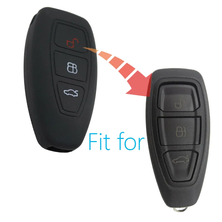 Силиконовый чехол для ключей от машины Ford Focus Mondeo MK3 Kuga Edge Mustang aurus X Escape Fiesta SAAB AERO