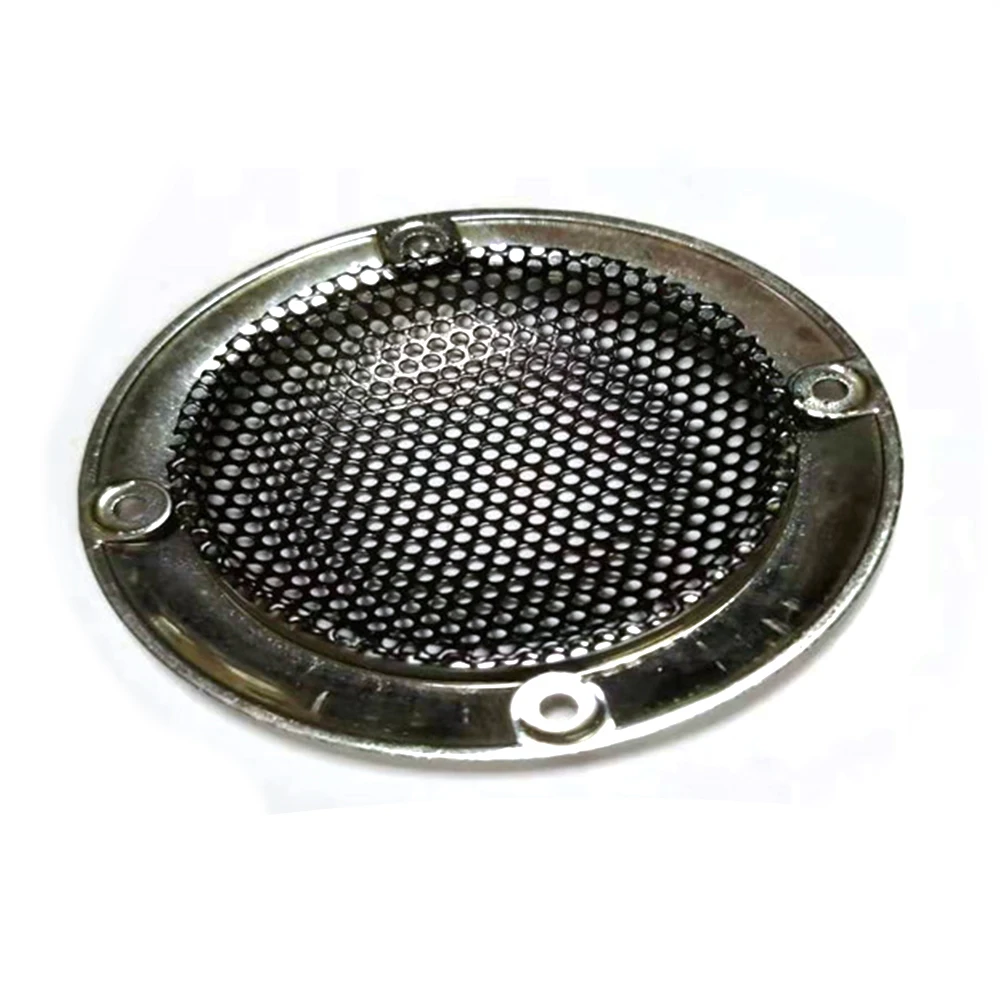 Комплект из 2 предметов дюйма 65 мм Хром Серебристый динамик решетка круг с