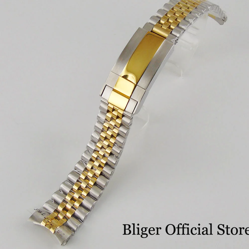 

Браслет для часов из нержавеющей стали с золотым покрытием, 20 мм