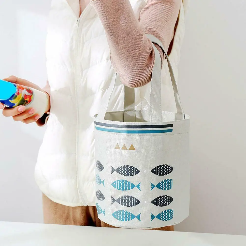 Милый Повседневный пищевой контейнер с принтом Портативная сумка из алюминиевой