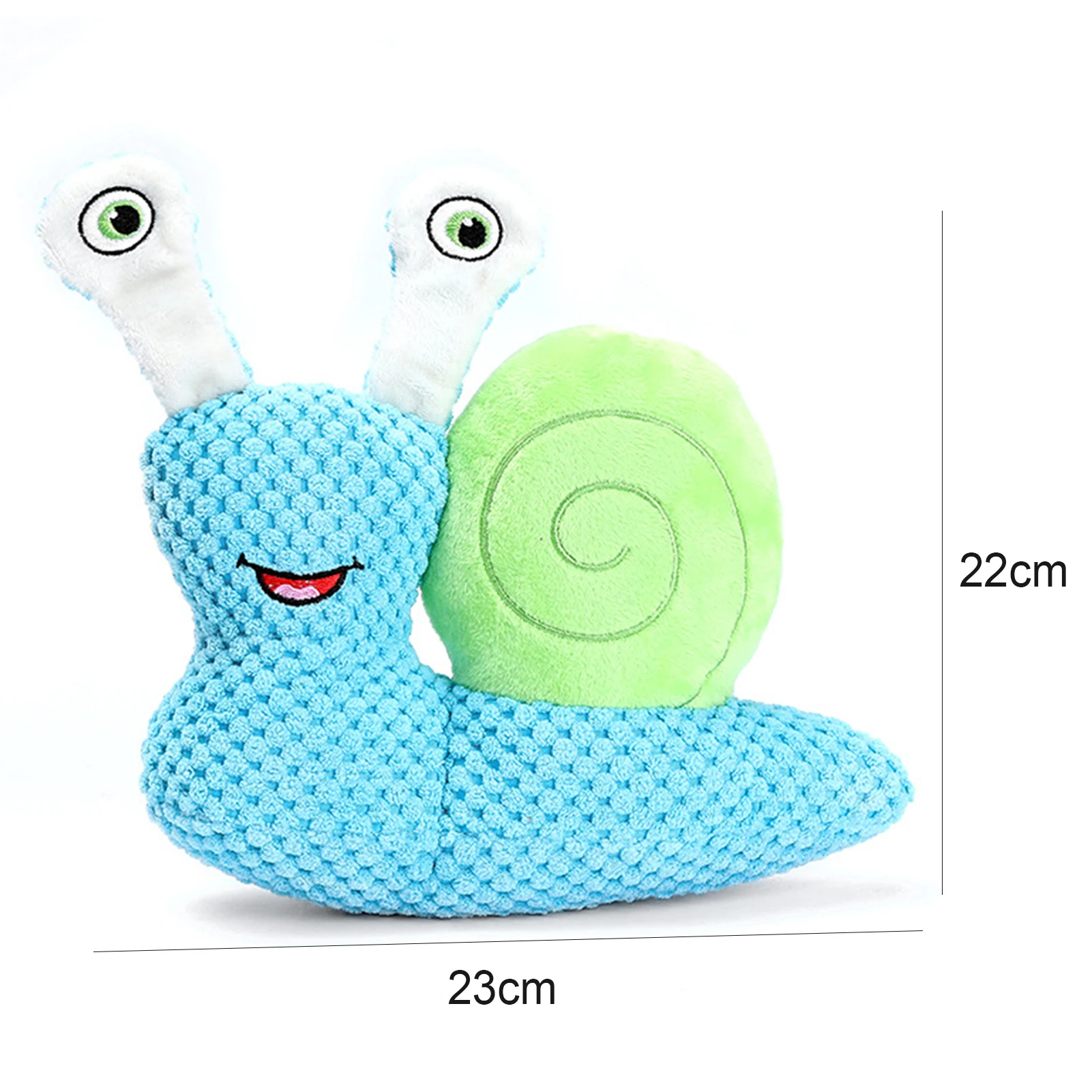

Pet Plush Snail Vocal Dog Toy Bite Resistant Interactive Puzzle Chewing Doll Eco-friendly Non-toxic Best Gift For Pet Soft