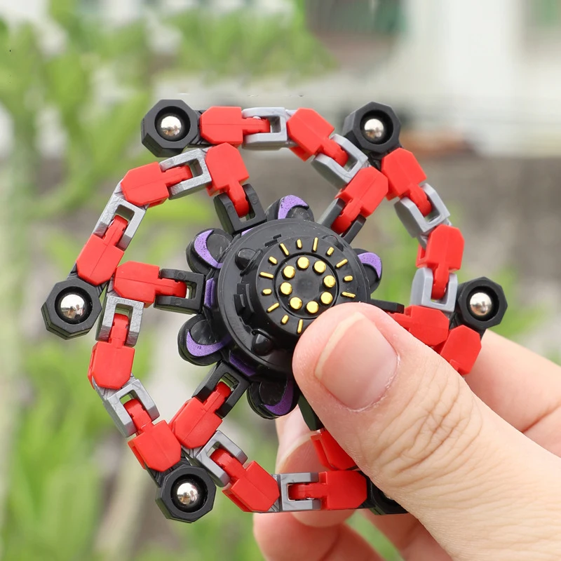 

Novel Deformed Fidget Spinner 2021 Toys For Kids Boys Sensory ADHD Relieve Stress EDC Hand Finger Gyro Top Spinning Xmas Gifts