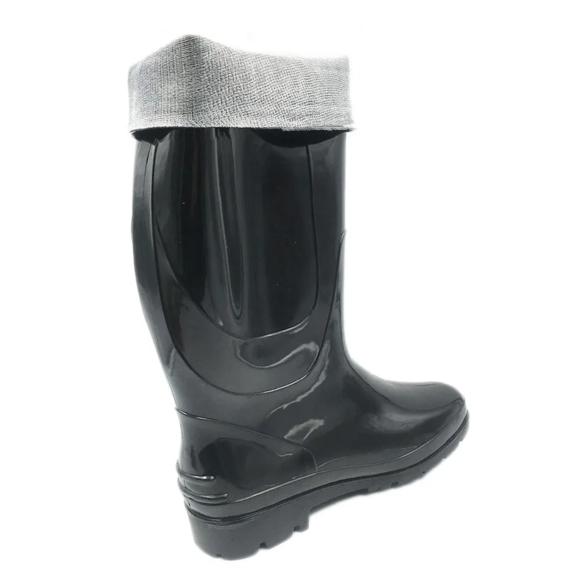 Сапоги Aleafalling мужские резиновые до середины икры водонепроницаемые ПВХ плоская