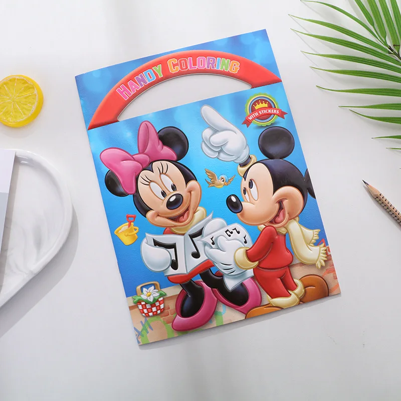 Дисней мультфильм раскраска Микки Минни граффити Человек паук Замороженные Дети