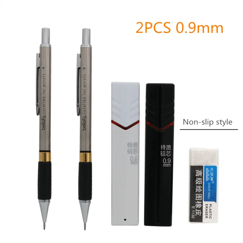 

Механический карандаш ZYCC металлический черный 0,5/0,7/0,9 мм 2B