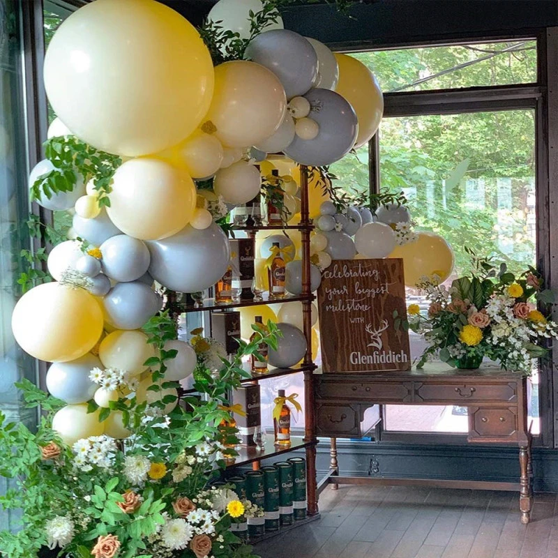 200 шт 18 дюймовая круглая цветная Конфета Macaroon латексные гелиевые воздушные шары