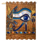 Египетские занавески египетское древнее искусство папирус с изображением глаз мозаичный дизайн для гостиной спальни Оконные Занавески