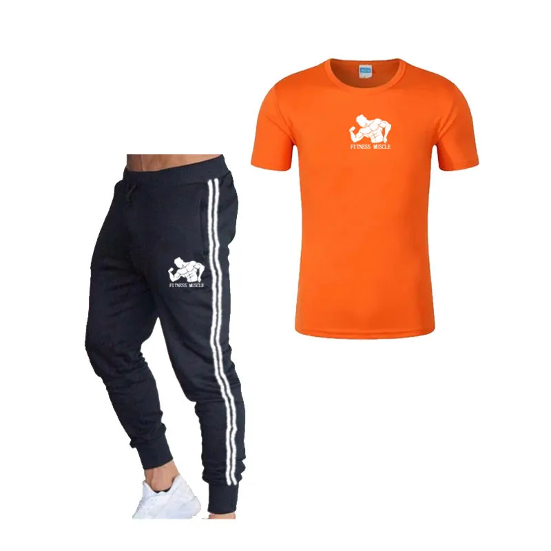 Мужская компрессионная быстросохнущая футболка с коротким рукавом для