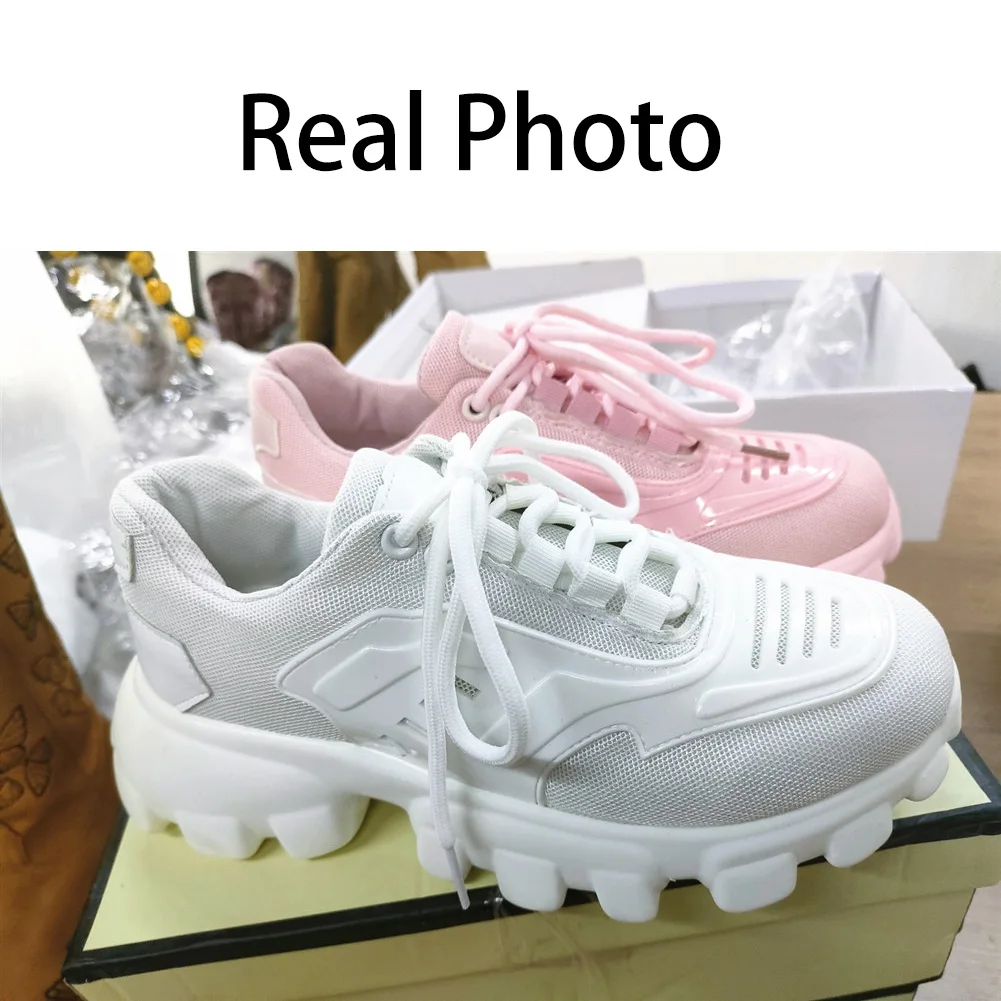 2021 new arrivals brand design lace up women sneaker flats shoes woman fashion brand design pink white breathable mesh hot sale free global shipping