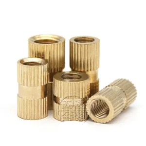 Латунная вставка 50-100 шт.лот M2 M2.5 M3 M4 M5, Латунная вставка, гайканакатные гайки для литья под давлением