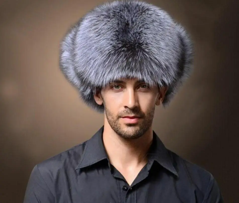 Мужская зимняя теплая шапка-бомбер однотонные шапки из искусственного меха и