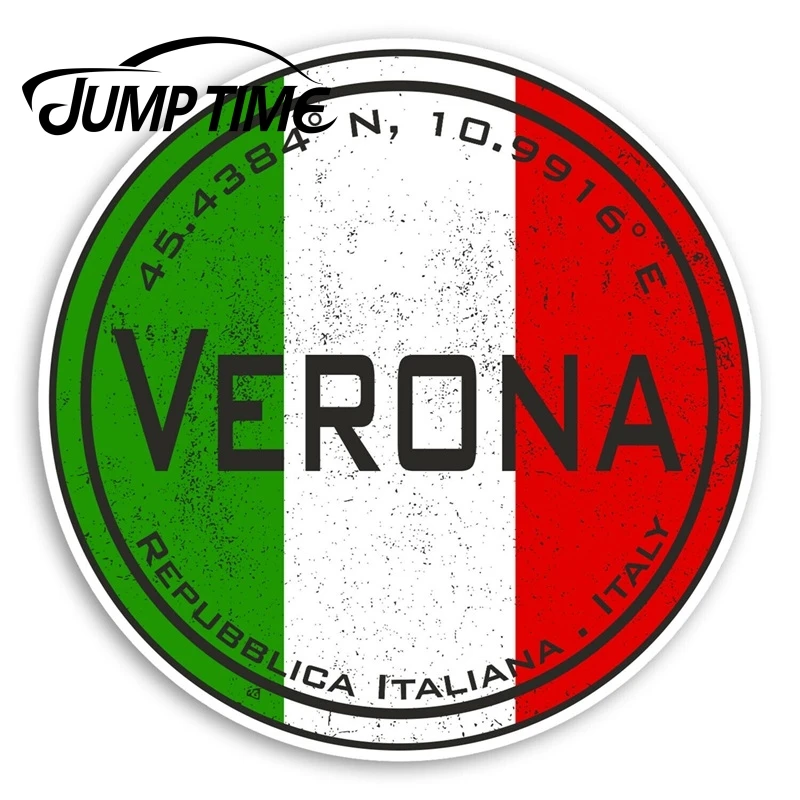 СКАЧОК времени Верона Италия Виниловые наклейки-итальянский флаг стикер