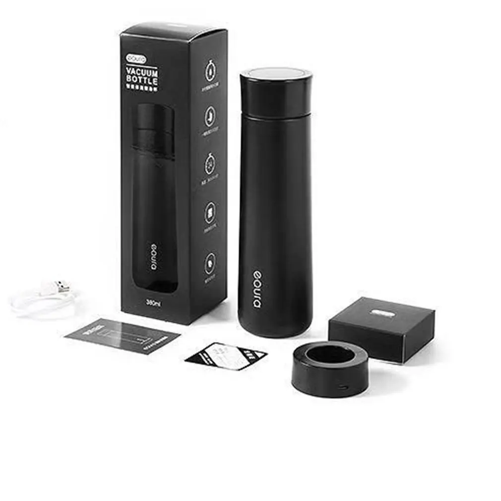 PREUP Портативный нержавеющей стали смарт питьевой воды бутылка светодиодный