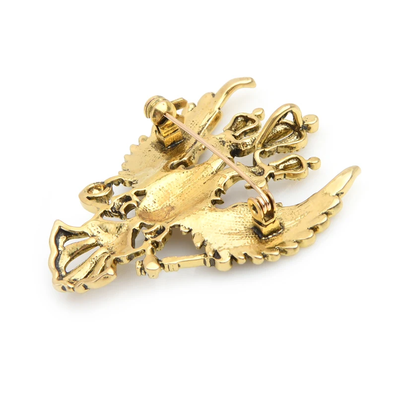 Wuli & baby винтажный Орел значок брошь на булавке для женщин и мужчин металлическая