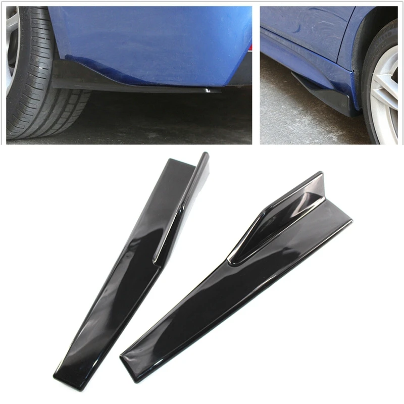 Side Skirts Fits Universal Vehicles Black 450mm Exterior Bottom Line Extensions Splitter Lip Car Diffusers(Gloss Black) | Автомобили и