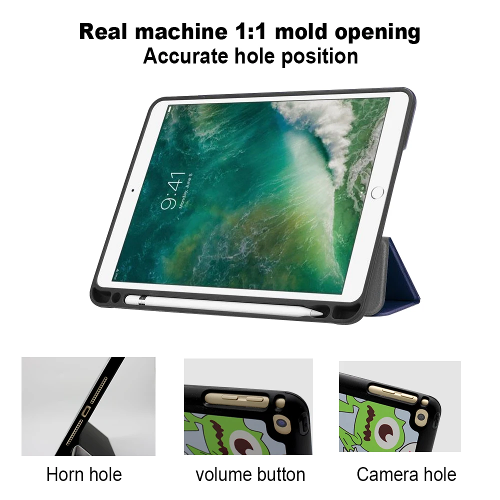 Чехол для iPad 7 2019 дюйма Ультратонкий силиконовый мягкий чехол Apple tablet 7-го