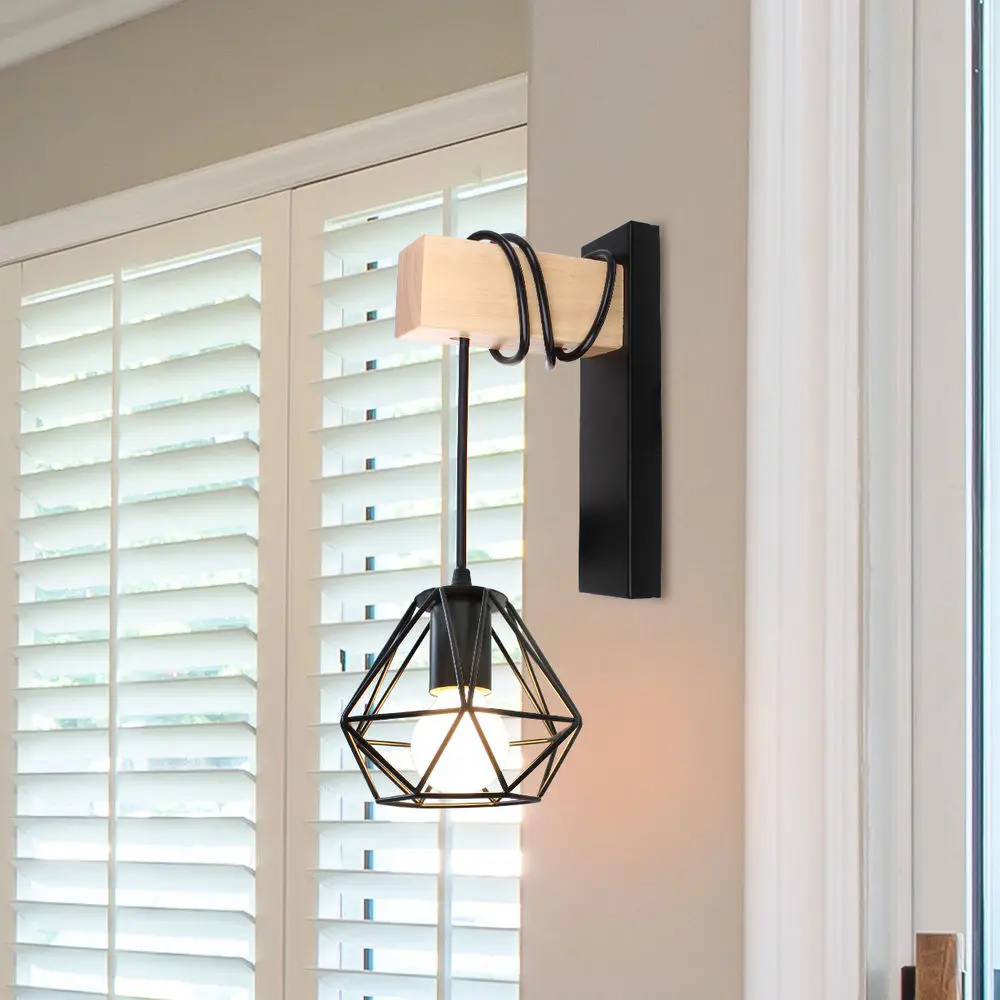 Retro Vintage Wall Light Ceiling Lifting Pulley Industrial Lamp Fixture Loft Cafe Bar Adjustable Sconce Home Decor | Лампы и освещение