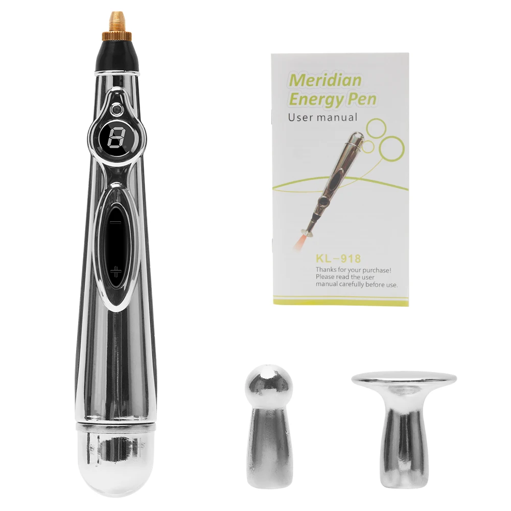 Новинка электронная акупунктура ручка массажер Электрический меридиан лазерная