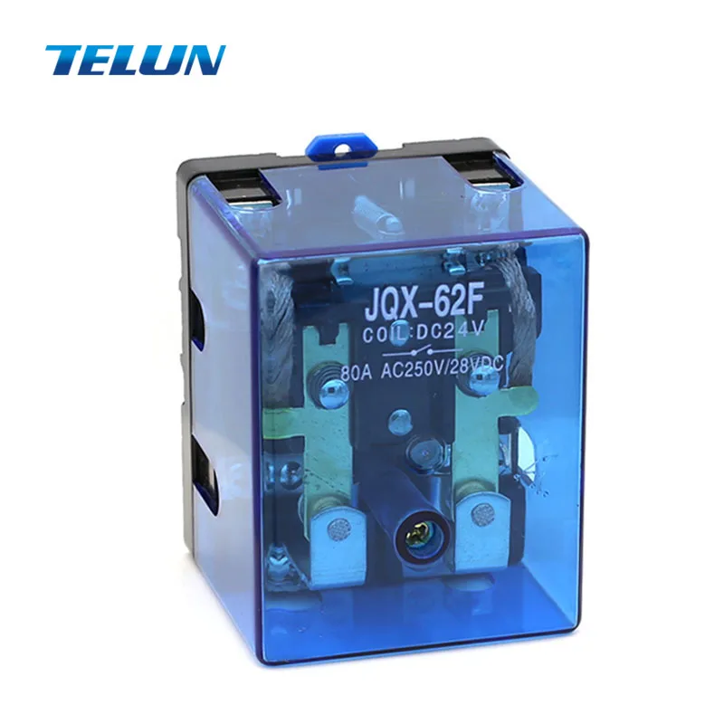 Серебряное двойное Контактное открытое закрытое реле высокой мощности 24 в 80 А