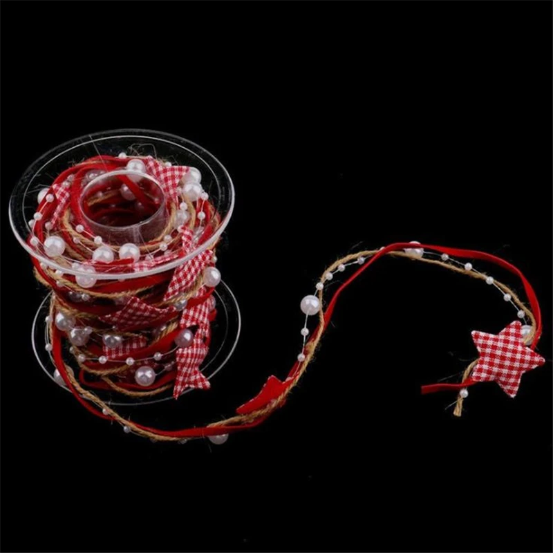 Omilut Рождественская елка украшение Рождество DIY звезда цепь лента с новым годом 2019