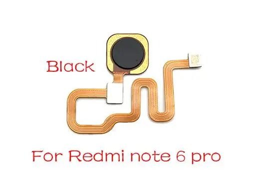 note 6 pro Black Для Xiaomi Redmi Note 6 7 Pro/Redmi 5 Plus сканер отпечатков пальцев сенсорная ID домашняя кнопка возврата шлейф лента - Цвет: note 6 pro Black