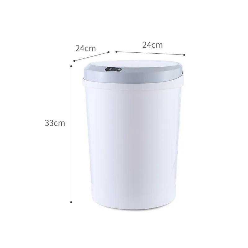 

12L Automatic Induction Trash Can Touchless Smart Infrared Motion Sensor Rubbish Waste Bin Eco-friendly Waste Garbage Bin