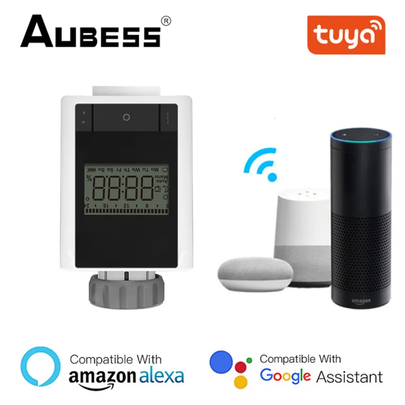 

Термостат Tuya ZigBee программируемый с поддержкой Alexa и Google