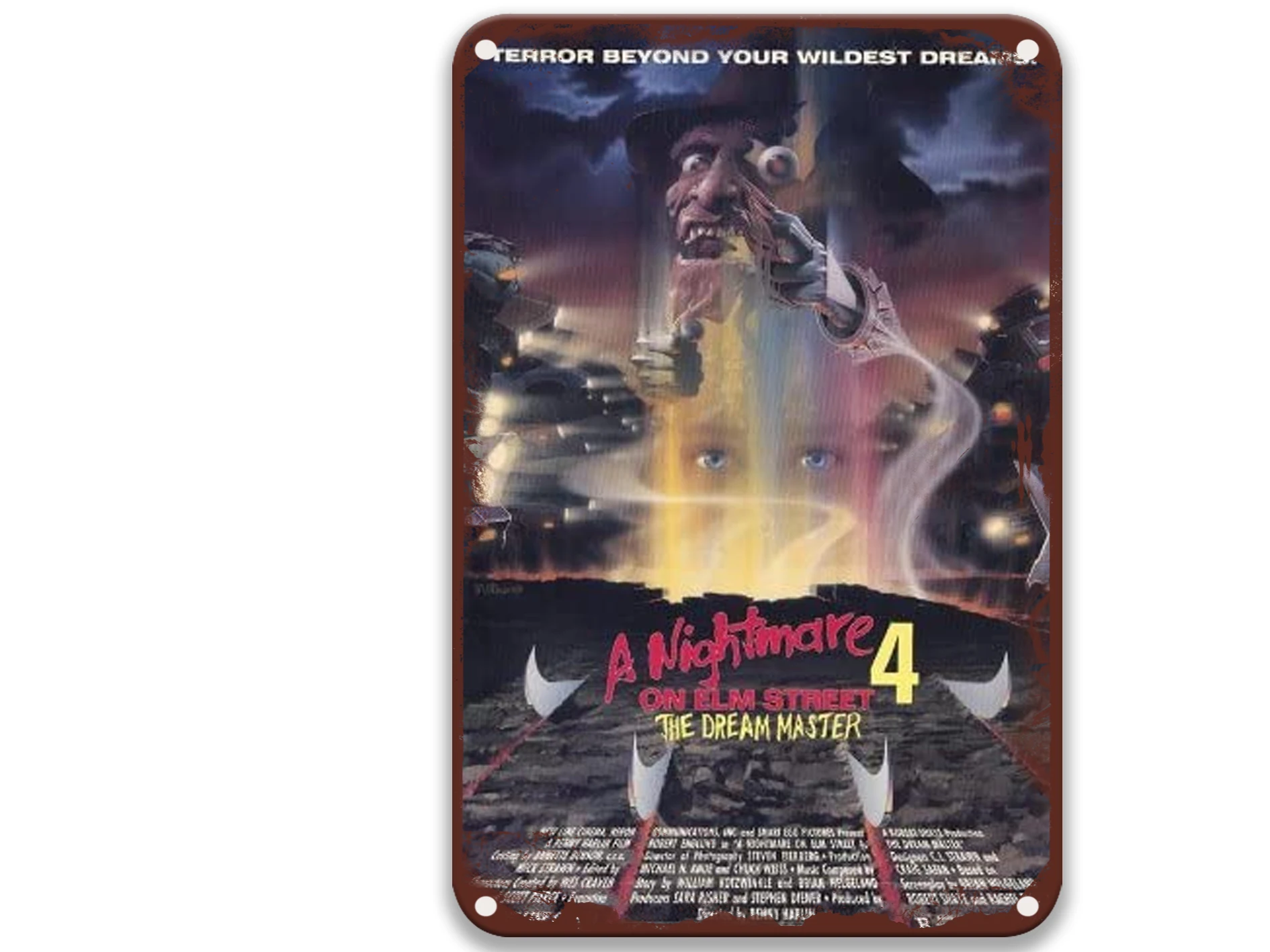 &quotКошмар на улице Вязов&quot 4 Мечта новая классическая из металла наклейки в ретро