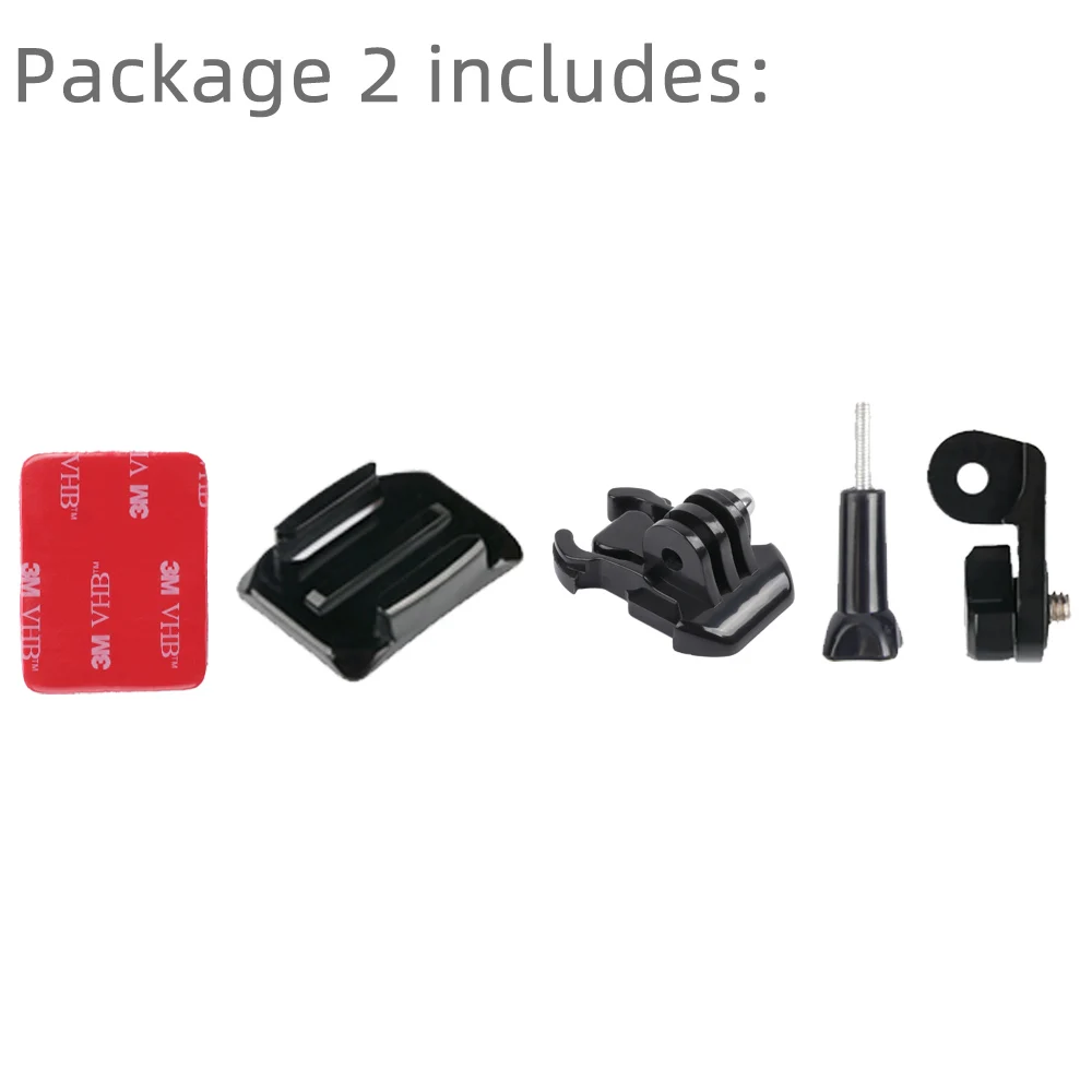 Крепление на мотоциклетный шлем ИЗОГНУТАЯ клейкая рукоятка для Xiaomi yi 4K Gopro Hero 9 8 7 6