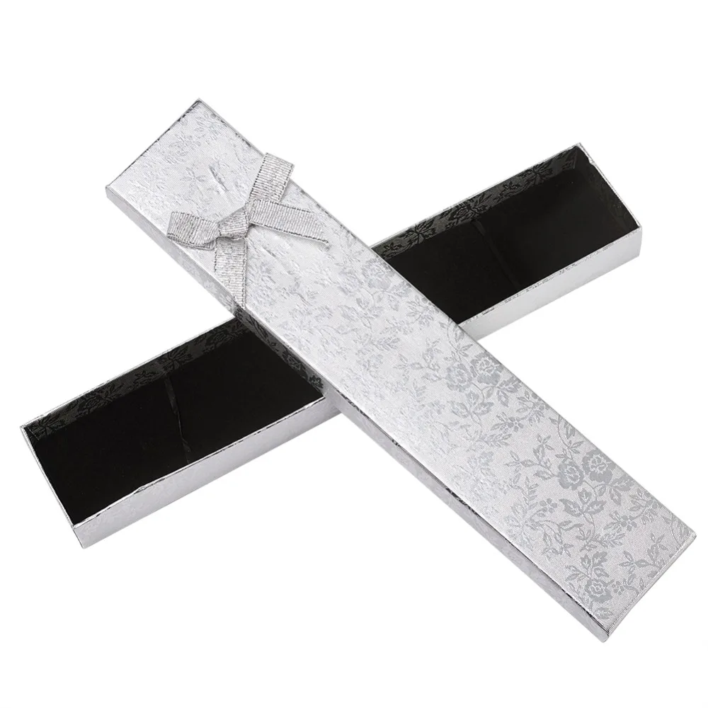 12 шт. прямоугольные картонные Длинные ожерелья с бантом/Ювелирные