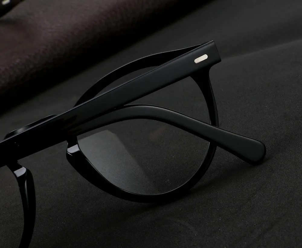Круглые Wonen мужские Оптические очки ацетат Gafas близорукость Oculos De Grau мужские очки оправа